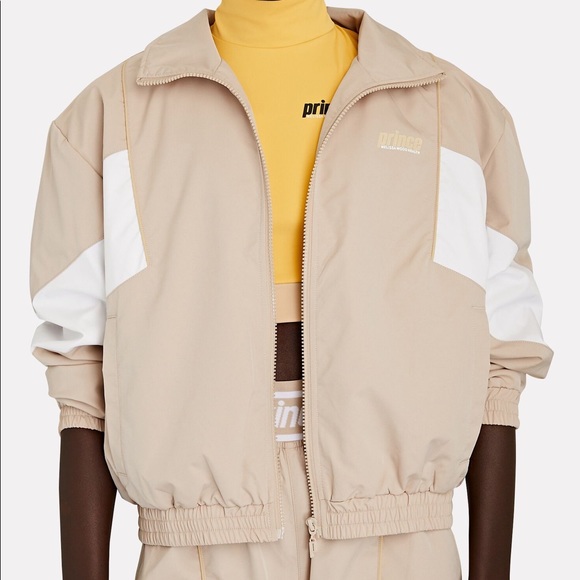 PRINCE
X Melissa Wood Health Track Jacket Taupe NWT - Picture 3 of 8